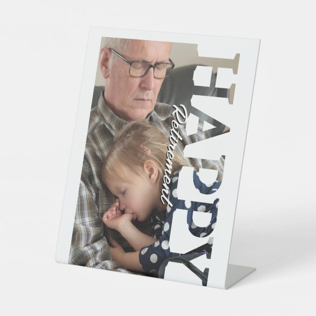 Retirement Photo sign | Personalized Reti (Front)