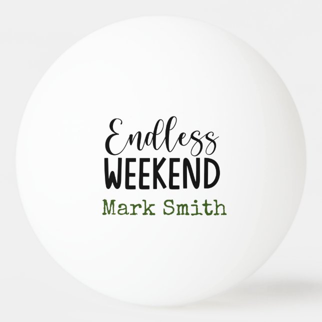 Retirement  ping pong ball (Front)