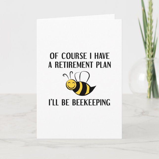 Retirement Plan Beekeeping Card (Front)