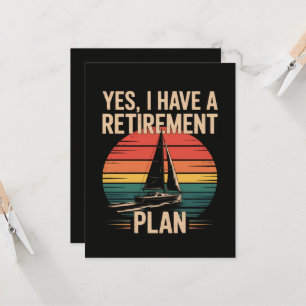 Retirement Plan Boating Sailboat Invitation