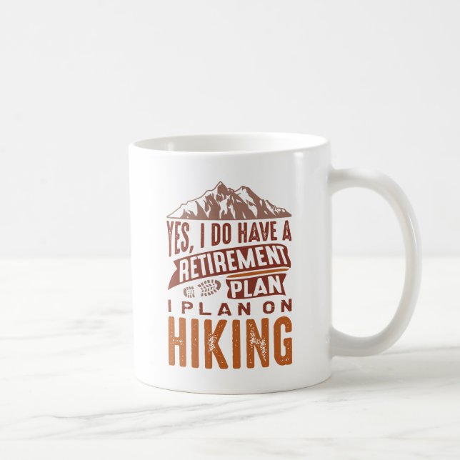 Retirement Plan Camping Coffee Mug (Right)
