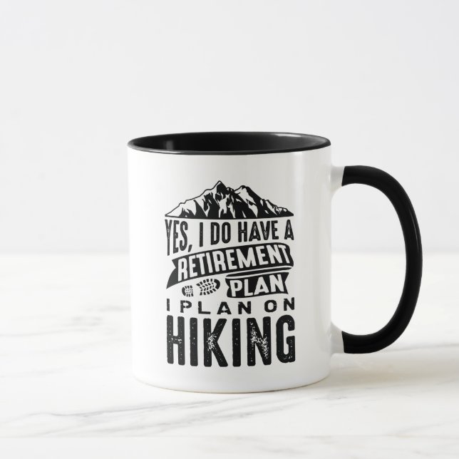 Retirement Plan Camping Mug (Right)