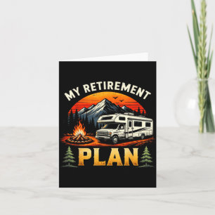 Retirement Plan Camping Outdoor Hiking Mountain Card
