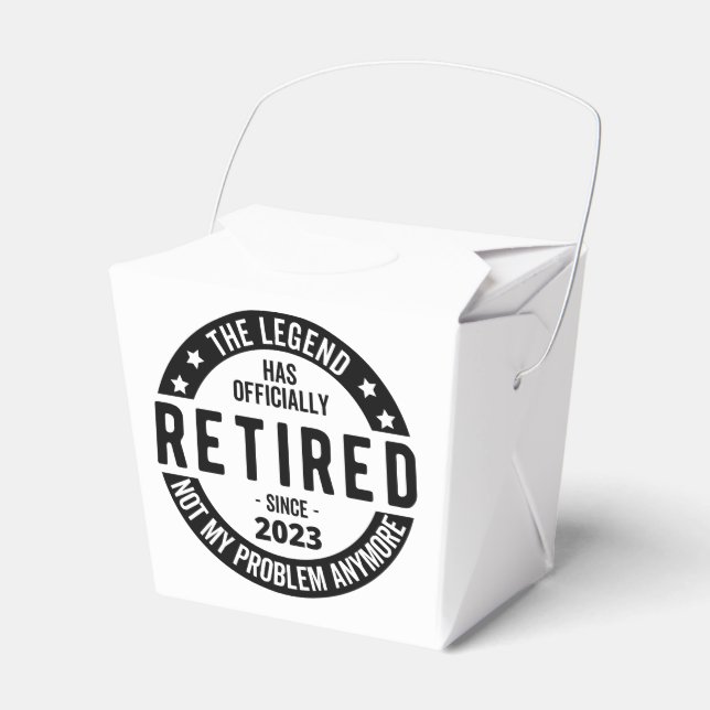 retirement plan favour box (Front Side)