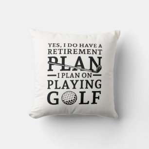 Retirement Plan Golf Cushion