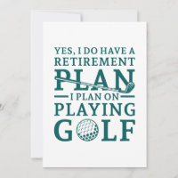 Retirement Plan Golf