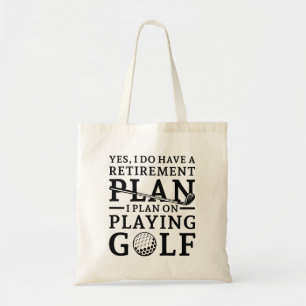 Retirement Plan Golf Tote Bag