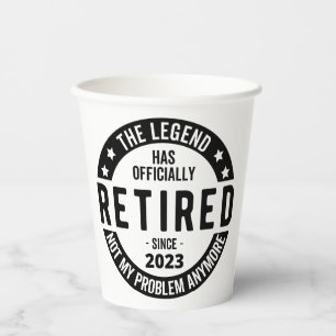 retirement plan paper cups