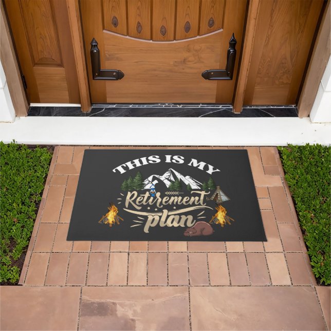  Retirement Plane Forsure Doormat (Outdoor)