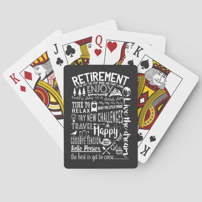 Retirement playing cards (Back)