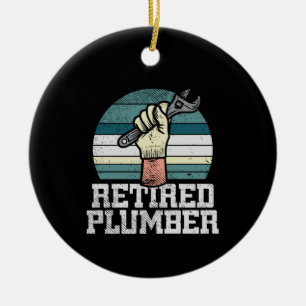 Retirement Plumber Pension Ceramic Tree Decoration