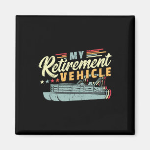 Retirement Pontoon Boat Captain I Old Man Pontoon Magnet