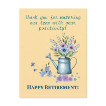 Retirement Post Card, Colleague, Friend