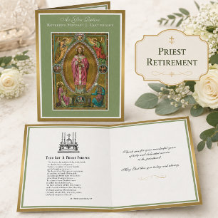 Retirement Priesthood Jesus Altar Card