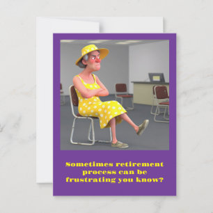 " RETIREMENT PROCESS AT SS OFFICE " POSTCARD