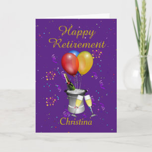 Retirement Purple Celebration Card