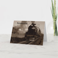 Retirement Railroad Metaphor Steam On Train track!