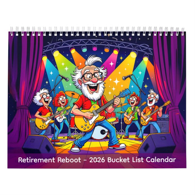 Retirement Reboot - 2026 Bucket List Calendar (Cover)