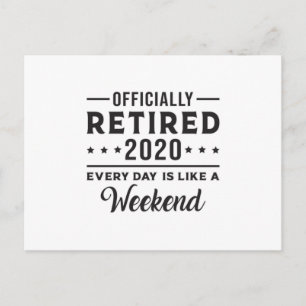 Retirement Retired 2020 Retire Funny Gift Idea Postcard