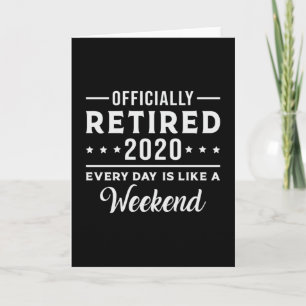 Retirement Retired 2020 Retire Grandpa Funny Gift Card