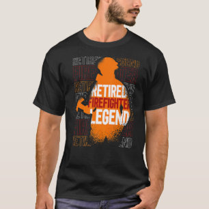 Retirement Retiree Fireman Retired Firefighter Leg T-Shirt