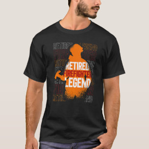 Retirement Retiree Fireman Retired Firefighter Leg T-Shirt