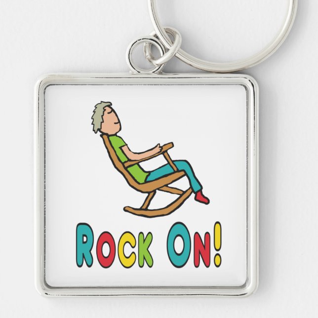 Retirement Rocking Chair Key Ring (Front)