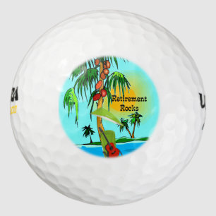 Retirement Rocks at the Beach Golf Balls
