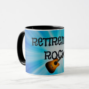 Retirement Rocks--custom guitar design Mug