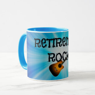 Retirement Rocks--custom guitar design Mug