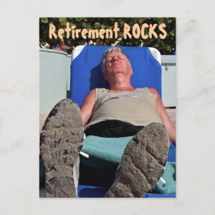 Retirement ROCKS post card