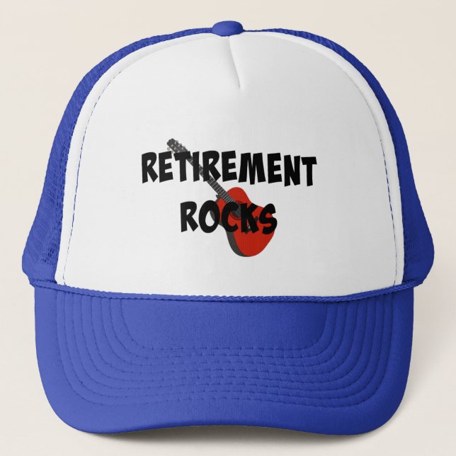 Retirement Rocks Trucker Hat (Front)