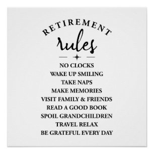 Retirement Rules – Embrace the Joy of a New Chapte Poster