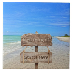 Retirement Starts Here! Sanibel Island Beach Tile