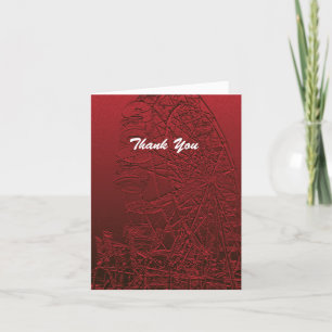 Retirement Thank You Red Ferris Wheel Card
