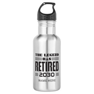 Retirement The Legend Has Retired Personalised 532 Ml Water Bottle