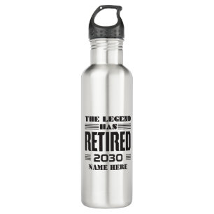 Retirement The Legend Has Retired Personalised 710 Ml Water Bottle
