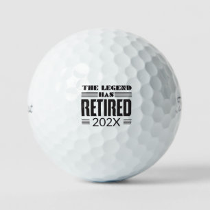 Retirement The Legend Has Retired Personalised Golf Balls