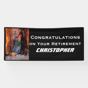 Retirement The Narrows Zion Utah Jumbo Banner