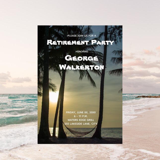 Retirement Theme - Party Invitation (Creator Uploaded)
