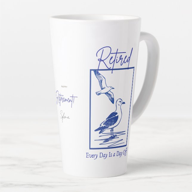 Retirement Travel Mug Gift (Right Angle)