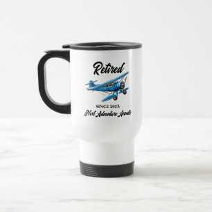 Retirement Travel Themed Party Plane Vintage Mug