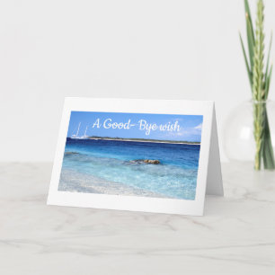 Retirement, travelling greeting card
