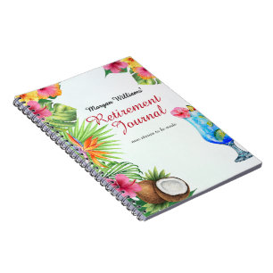 Retirement Tropical Summer Dine & Cocktail Party  Notebook
