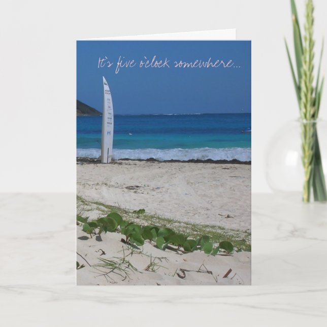 Retirement, Vacation, Break Card (Front)