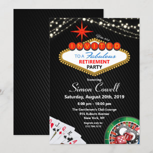 Retirement Vegas Casino Invitation