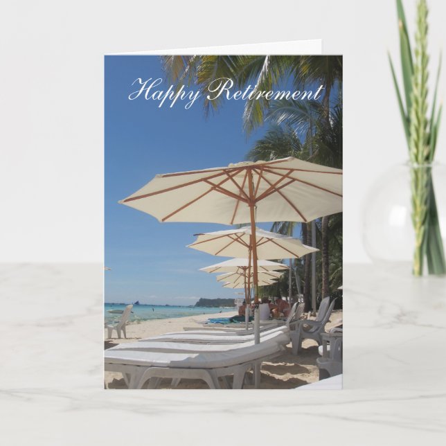 retiring beach seats card (Front)