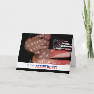 Retiring from the Service Patriotic Card