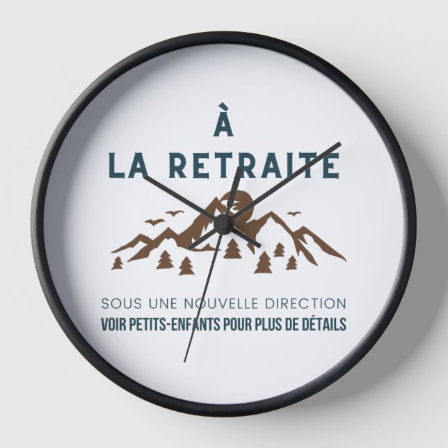 Retiring to a new direction, Dad Clock (Front)