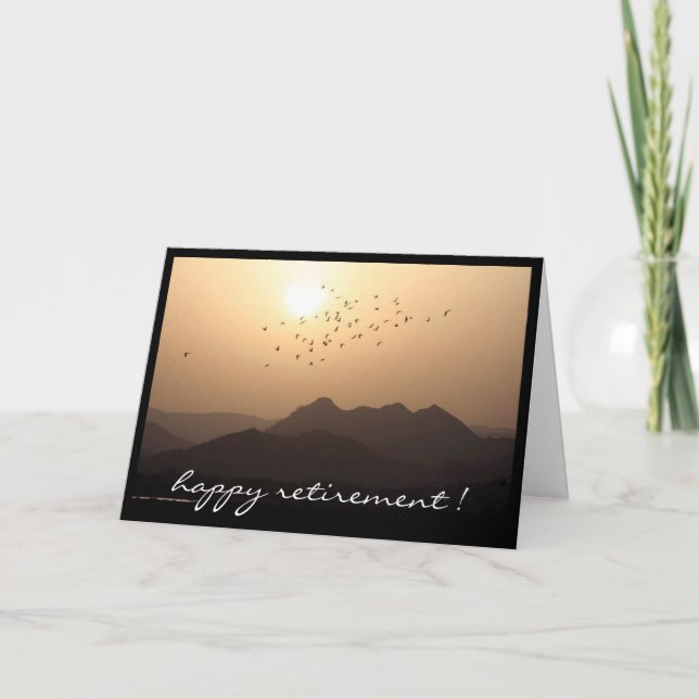 retiring view flock card (Front)